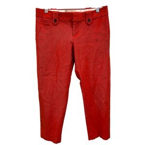 Banana Republic cropped Red Pants